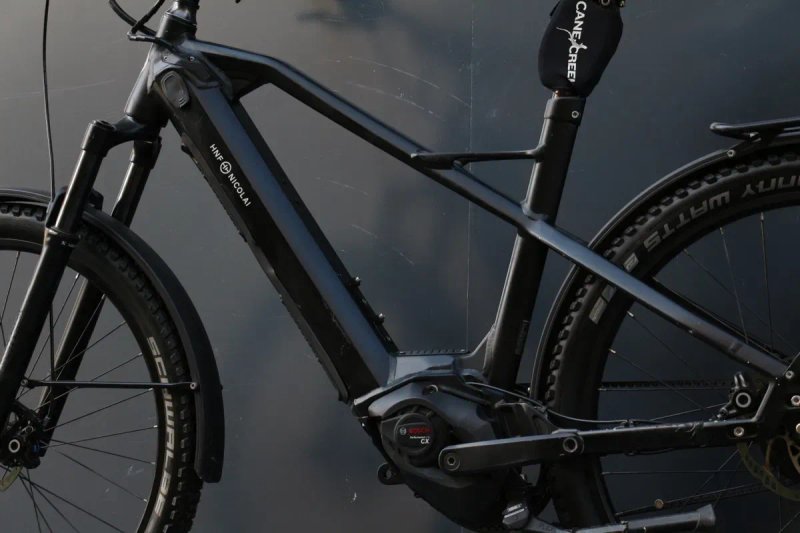 Преміальний електровелосипед HNF-Nicolai UD3 Urban All Terrain E-Bike Enviolo. Rock Shox, велосипед, ремінь — фото 7