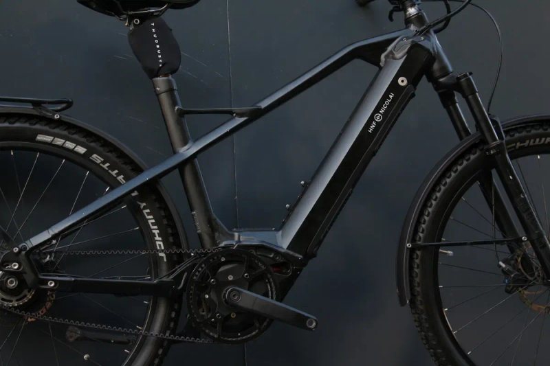 Преміальний електровелосипед HNF-Nicolai UD3 Urban All Terrain E-Bike Enviolo. Rock Shox, велосипед, ремінь — фото 8