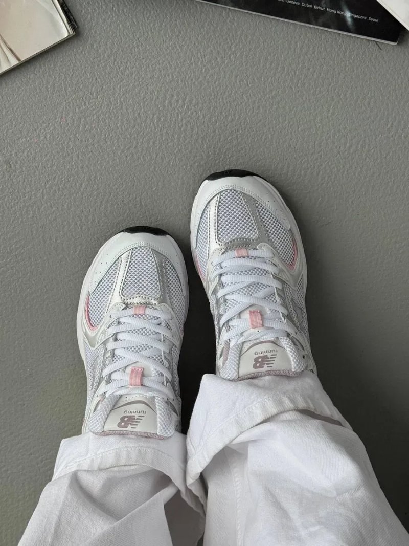 PREMIUM ‼️ New Balance 530 White Pink / женские кросовки / кросівки Нью беленс 37 38 39 40 — фото 4