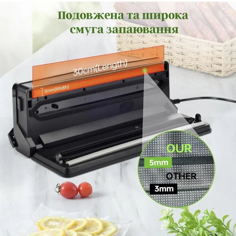 Premium! Вакуумний пакувальник FreshPack вакууматор запаювальник DUAL — фото 5