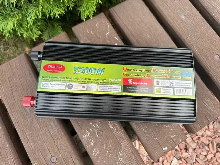 ‼️Преобразователь 12 220 5200W Инвертор c зарядным устройством UPS ИБП — фото 3