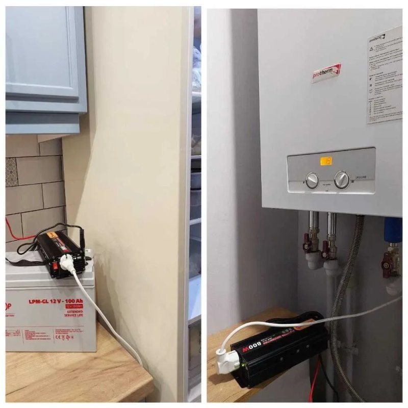 Преобразователь 12 220 чистая синусоида 800w.‼️ Преобразователь 12 220 с зарядкой 800ватт . Инвертор 800 . Преобразователь напряжения. ИБП. Генератор — фото 2
