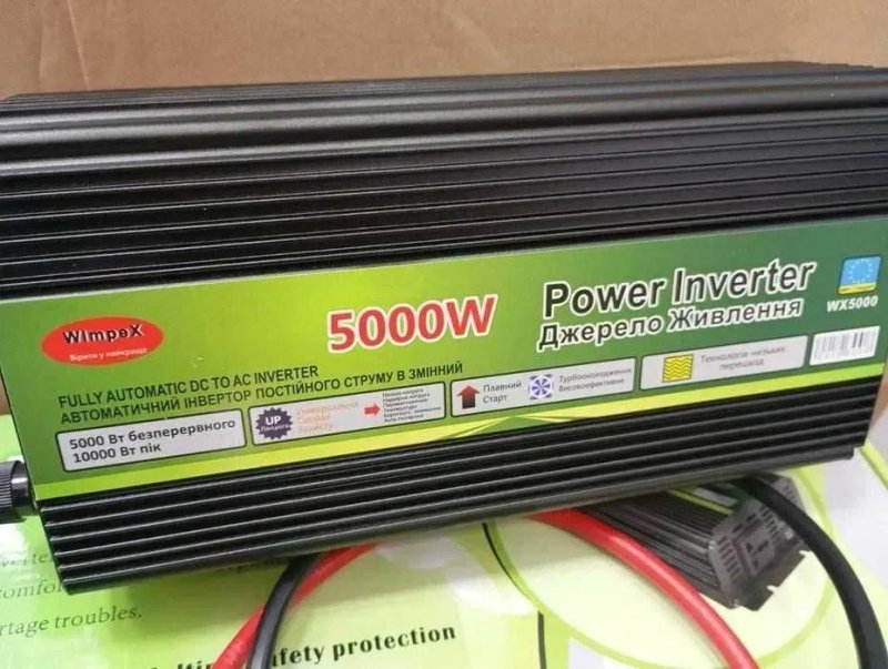 Преобразователь 12 220 чистая синусоида. Ивертор 5000.‼️ Ивертор 5000w, ивертор 5 квт. Преобразователь тока. Инвертор 5 квт. преобразователь 12 в — фото 3
