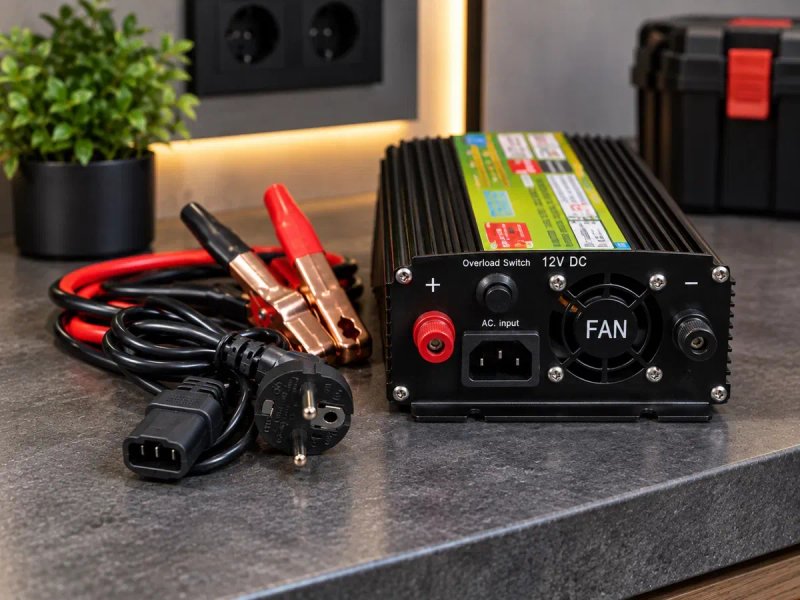 Преобразователь-ДБЖ 12-220v 3200w с подзарядкой аккумулятора. Инвертор/ Безперебійник. Інвертор/ Наявність від 1000вт-9000вт — фото 3