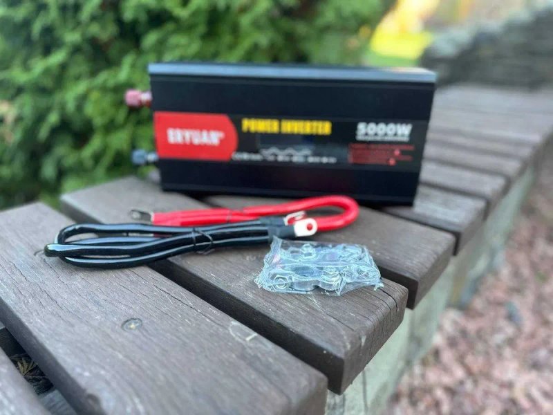 Преобразователь инвертор інвертор с чистой синусоидой 12v/220 5000вт. Інвертор для автомобільних акумуляторів. Перетворювач напруги чистий синус — фото 2