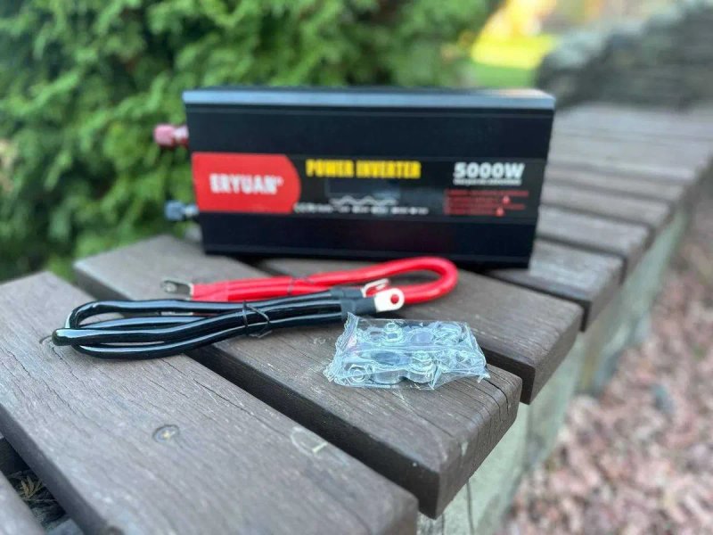 Преобразователь инвертор інвертор с чистой синусоидой 12v/220 5000вт. Інвертор для автомобільних акумуляторів. Перетворювач напруги чистий синус — фото 3