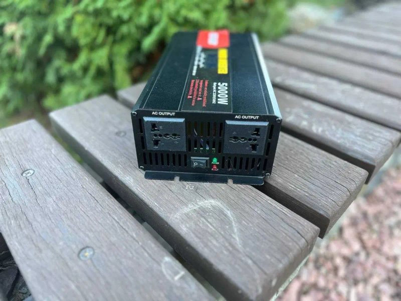 Преобразователь инвертор інвертор с чистой синусоидой 12v/220 5000вт. Інвертор для автомобільних акумуляторів. Перетворювач напруги чистий синус — фото 5