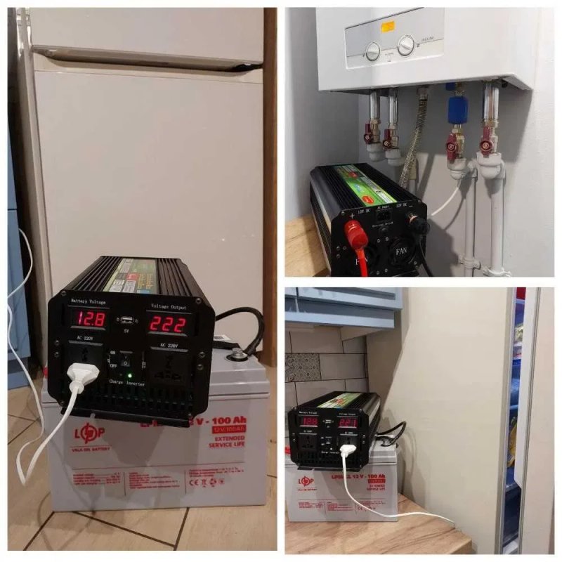 Преобразователь напряжения. Преобразователь 12 220 чистая синусоида 7200w.‼️ ИБП. Инвертор генератор.‼️ Преобразователь 12 220 с зарядкой 7200ватт — фото 2