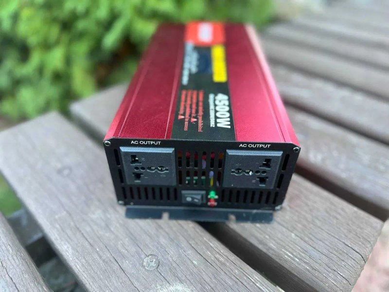 Преобразователь с чистой синусоидой AC/DC 12v с Вольтметром 4500W LCD. Інвертор 12-220В, MX-4500Вт, чистий синус, Eryuan / Перетворювач напруги — фото 6