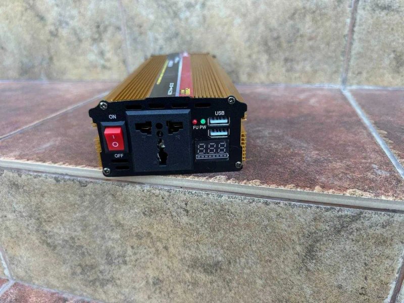 Преобразователь тока 12v-220v 2000 ватт. Инвертор напряжения. ⟹Акция — фото 4