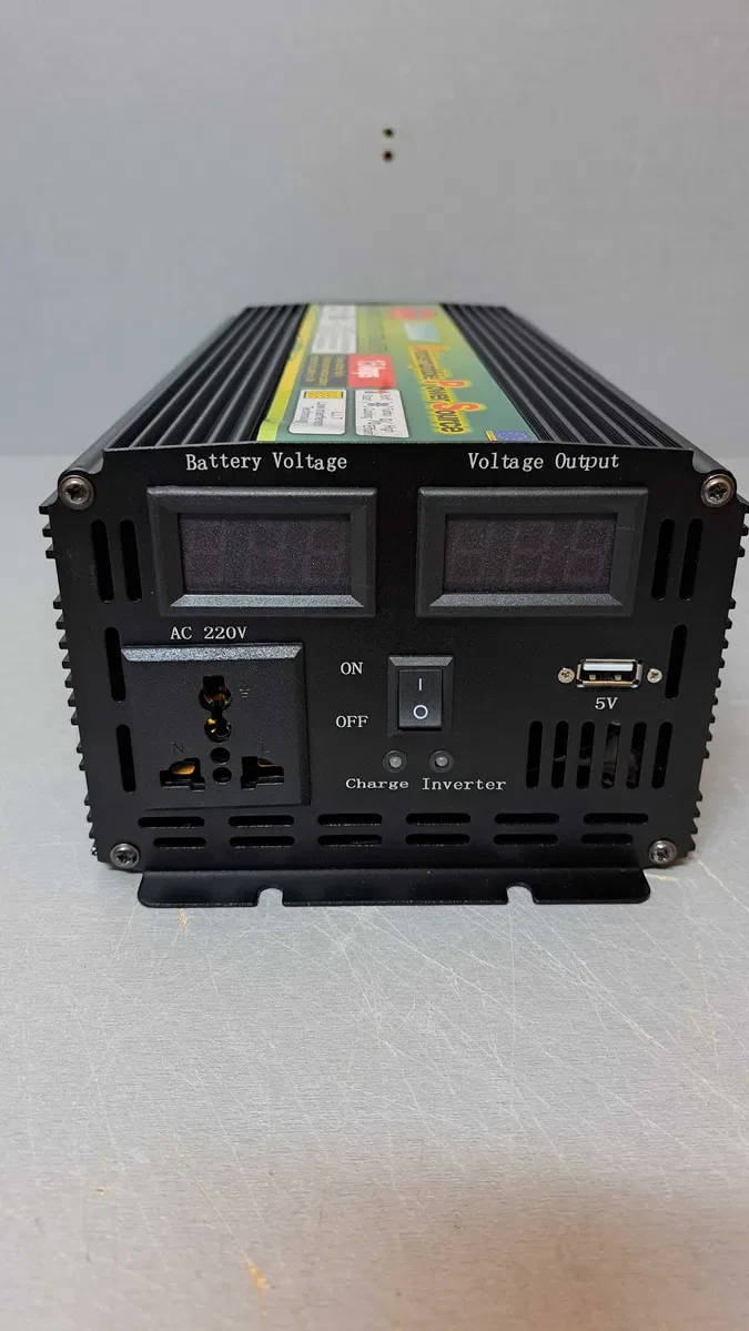 Преобразователь Wimpex 5200W-12V с зарядным устройством 15А. Инвертор — фото 3