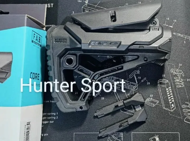 Приклад Fab Defense Israel GL Core CP зі Щокою, Без труби для АК АР серії Sig Sauer Colt — фото 3