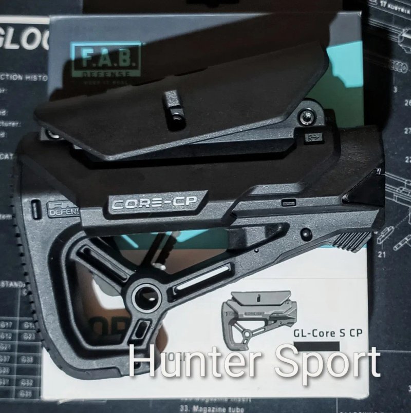 Приклад Fab Defense Israel GL Core CP зі Щокою, Без труби для АК АР серії Sig Sauer Colt — фото 5