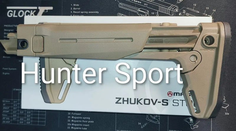 Приклад Magpul Zhukov S Stock для ак / ак 74 / ак74 / ак-74 / акм Оригінал MAG585 — фото 2