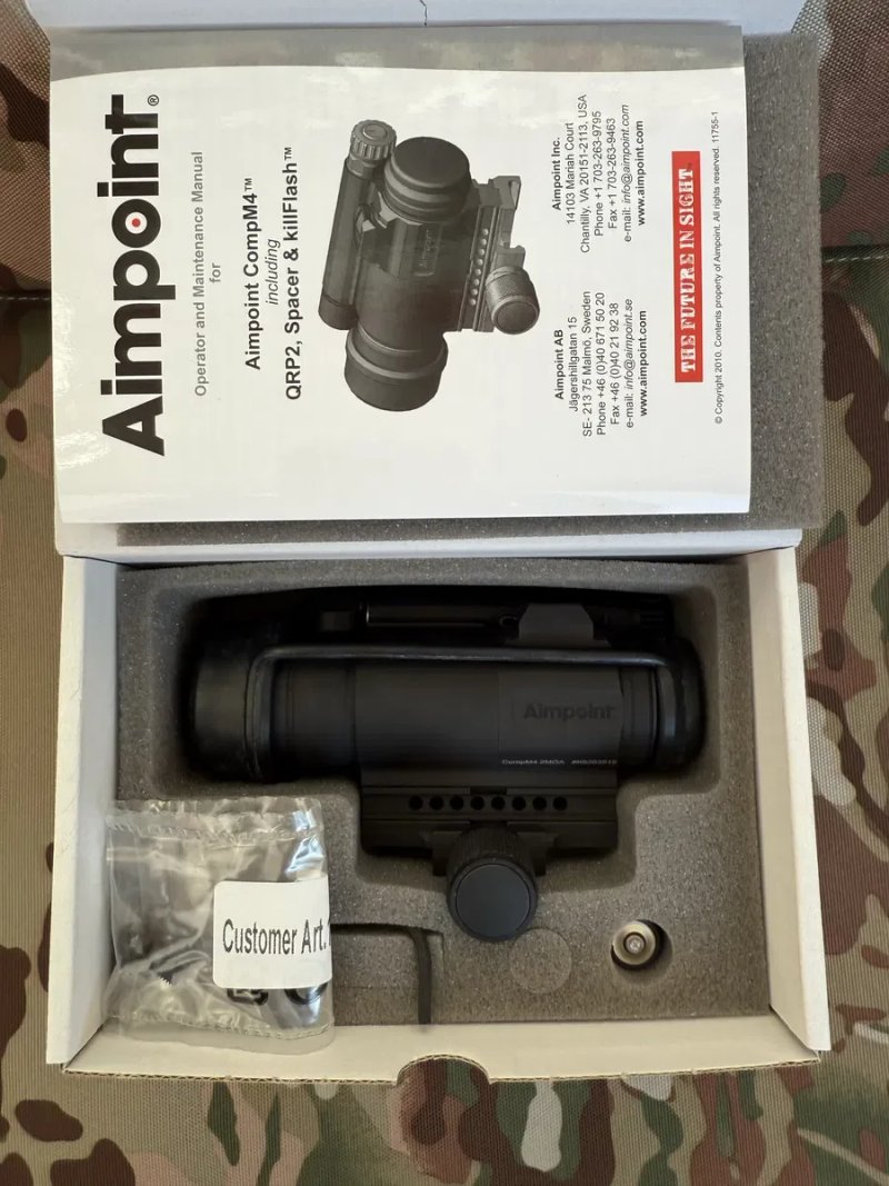 Приціл коліматорний AIMPOINT AB COMPM4H 2 MOA QRP2 Оригінал Швеція‼️ — фото 2