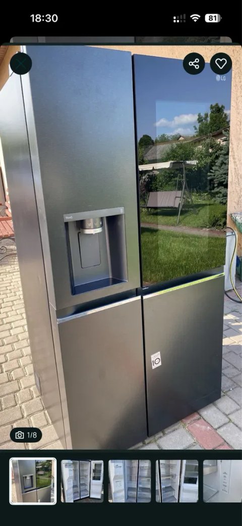 Продам холодильник LG GSXV90BSDE.Side-by-Side.Доставлю.2023 рік.