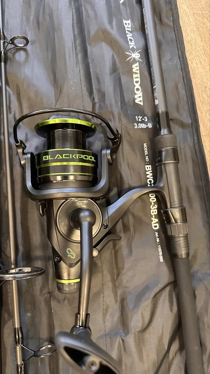 Продам короповий набір.Вудлище Daiwa balck widow 17 ,3.6м 3.0lb 3сек. Котушка Flagman Endura carp 7000fs — фото 4