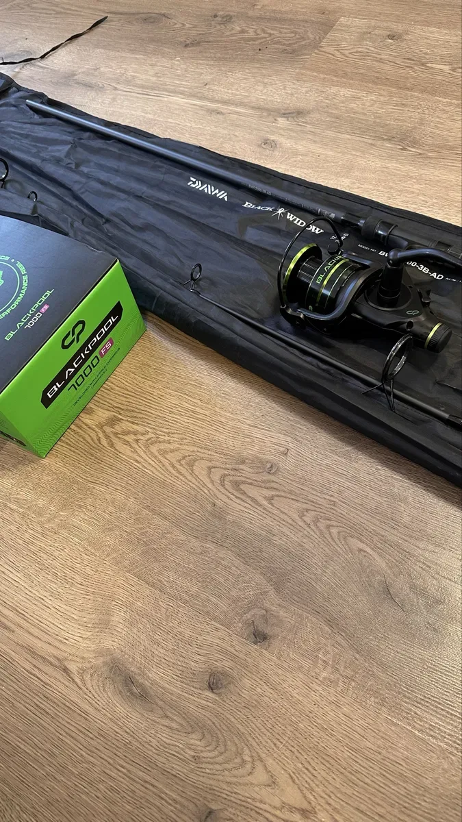 Продам короповий набір.Вудлище Daiwa balck widow 17 ,3.6м 3.0lb 3сек. Котушка Flagman Endura carp 7000fs — фото 5