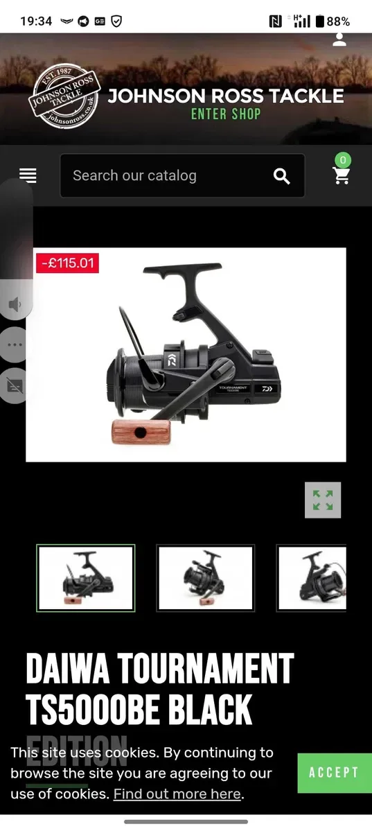 Продам коропову катушку Daiwa Tornament TS5000BE — фото 2