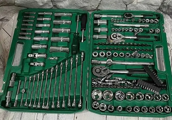 Продам набор профессиональных инструментов NEW TOOLS-216 (50270-NT216) на 216 ключей головок Набір інструментів ключів торцевих головок 216 предметів — фото 5
