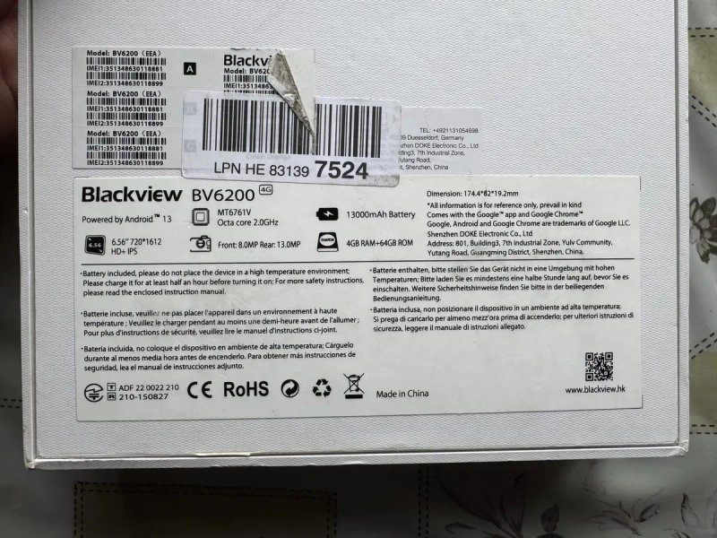 Продам захищений смартфон Blackview BV6200 4+4/64 — фото 7