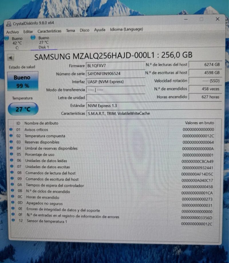Продаю лот з 9 дисків. Ціна вказана за одну штуку.SSD Samsung PM991 256GB M.2 2242 PCIe NVMe — фото 2