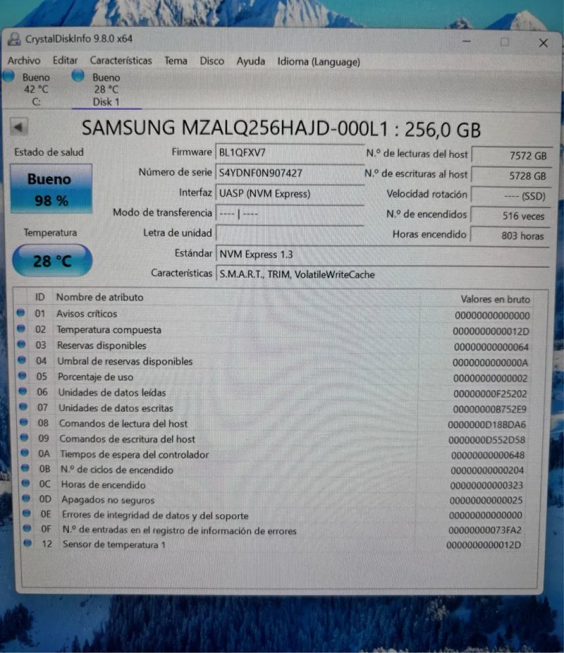 Продаю лот з 9 дисків. Ціна вказана за одну штуку.SSD Samsung PM991 256GB M.2 2242 PCIe NVMe — фото 6