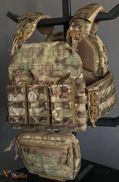 Професійна плитоноска Cordura 1000D з швидкоскидом Woojin