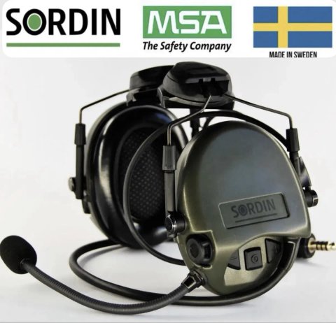 Професійні Активні Навушники Sordin MIL CC з мікрофоном та кріпленнями оригінал Швеція‼️