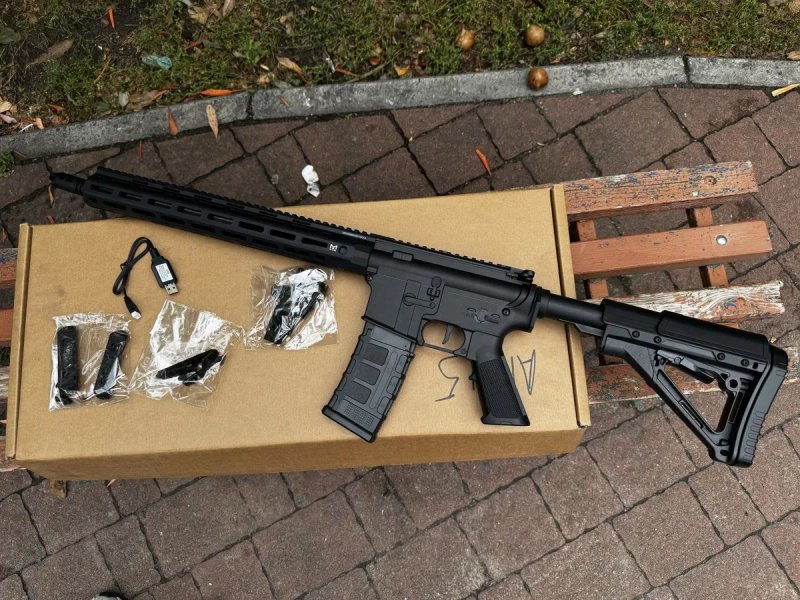 Професійний іграшковий автомат орбізний  AR15 на аккумуляторі баластер, орбіган — фото 3