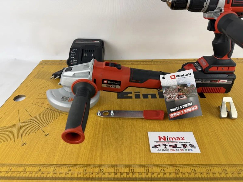 Професійний шурупокрут безщітковий Einhell+ болгарка AXXIO 18V — фото 2