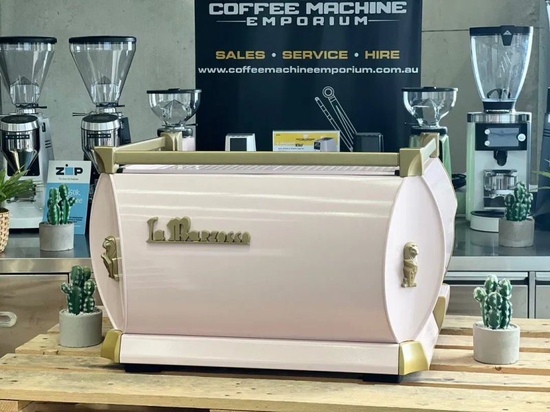 Профессиональная кофемашина La marzocco gb 5 EE 2 group Gold 24k — фото 4