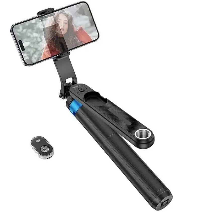Профессиональный монопод Bluetooth Hoco K22 для стримов штатив тринога — фото 4