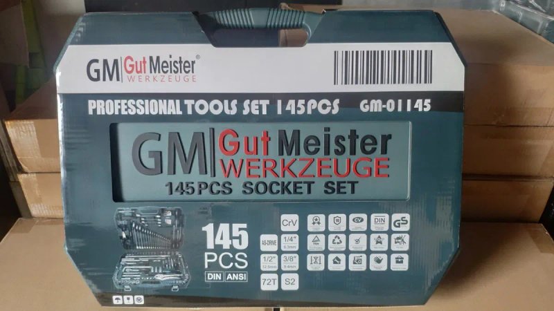 Профессиональный набор инструментов Gut Meister 145шт GM-01145 Germany — фото 8