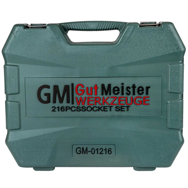 Профессиональный набор инструментов Gut Meister 216 ед. Ключи Германия — фото 7