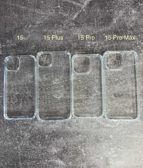 Протиударний чохол iPhone 15 Pro Max | 14 Pro Max | 13 mini айфон Plus Прозрачный чехол прозорий