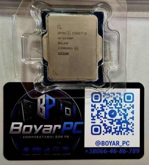 Процесор Intel Core i5-12400F (LGA 1700, Tray version)