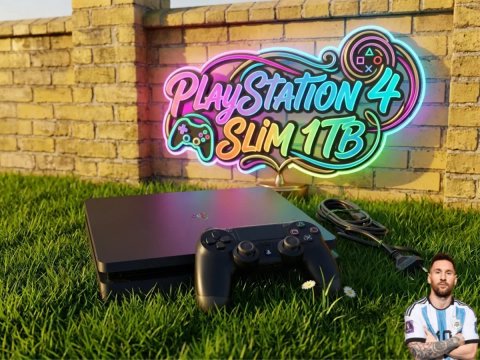 PS4 Slim памʼять 1000 ГБ з топовою підскискою Deluxe на 12 місяців + 500 ігор