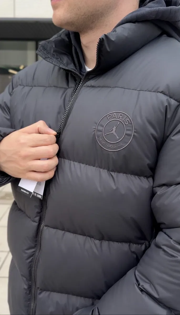 Пуховик Jordan PSG new куртка чоловіча nike джордан хіт сезонів якість prado — фото 7