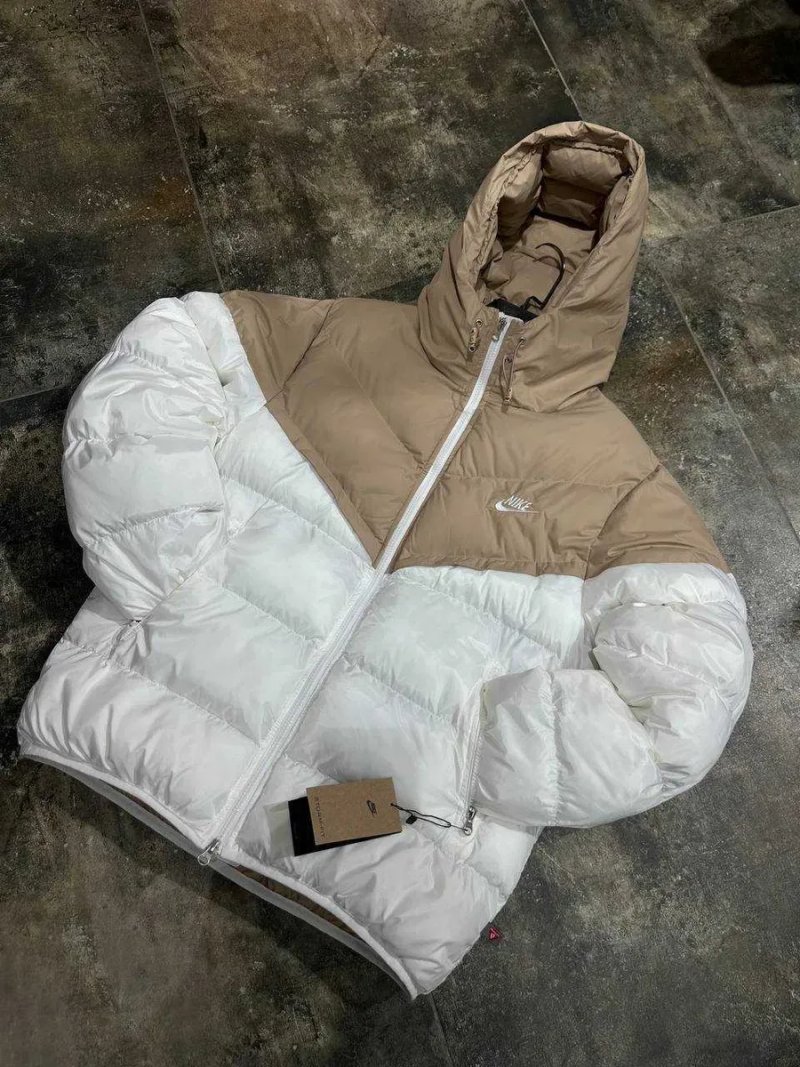 Пуховик Nike Storm-Fit бежевий зимова куртка Найк шторм фит S M L XL — фото 2