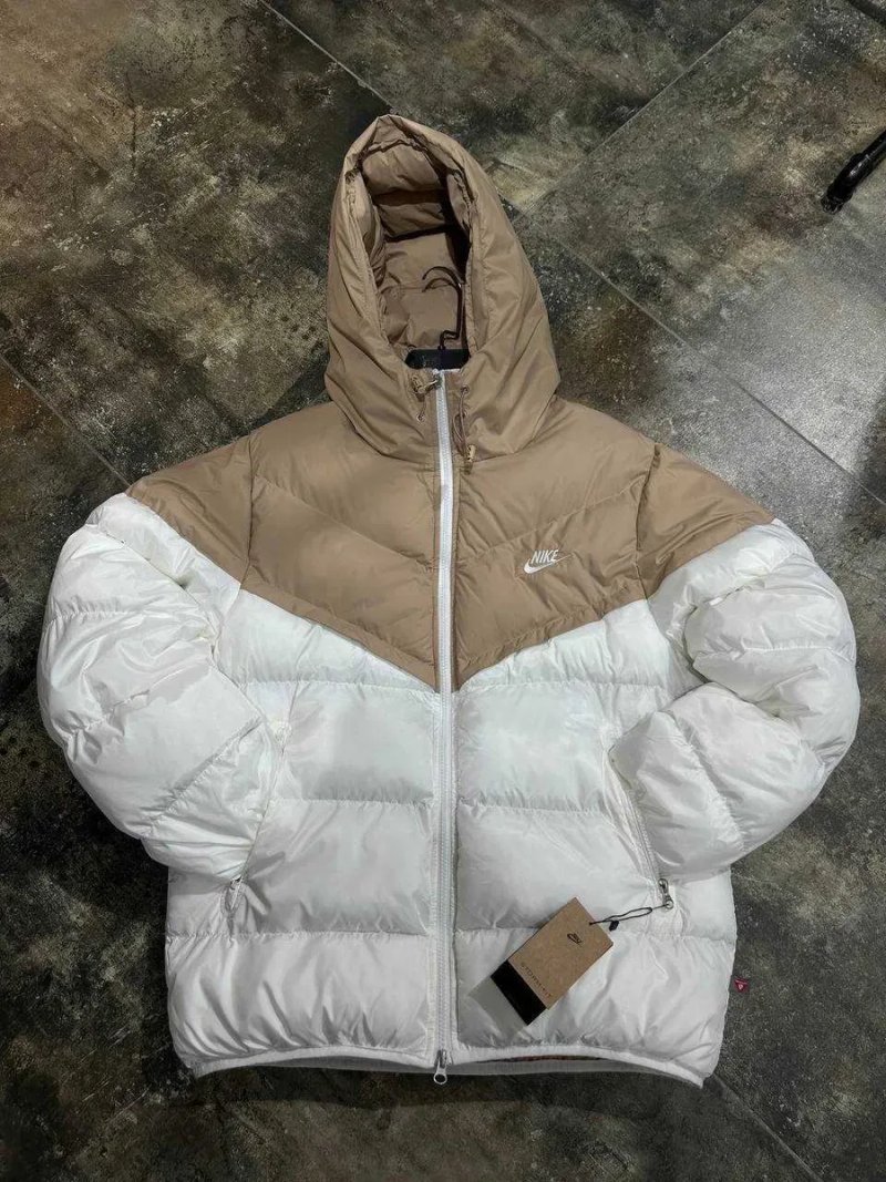 Пуховик Nike Storm-Fit бежевий зимова куртка Найк шторм фит S M L XL — фото 3