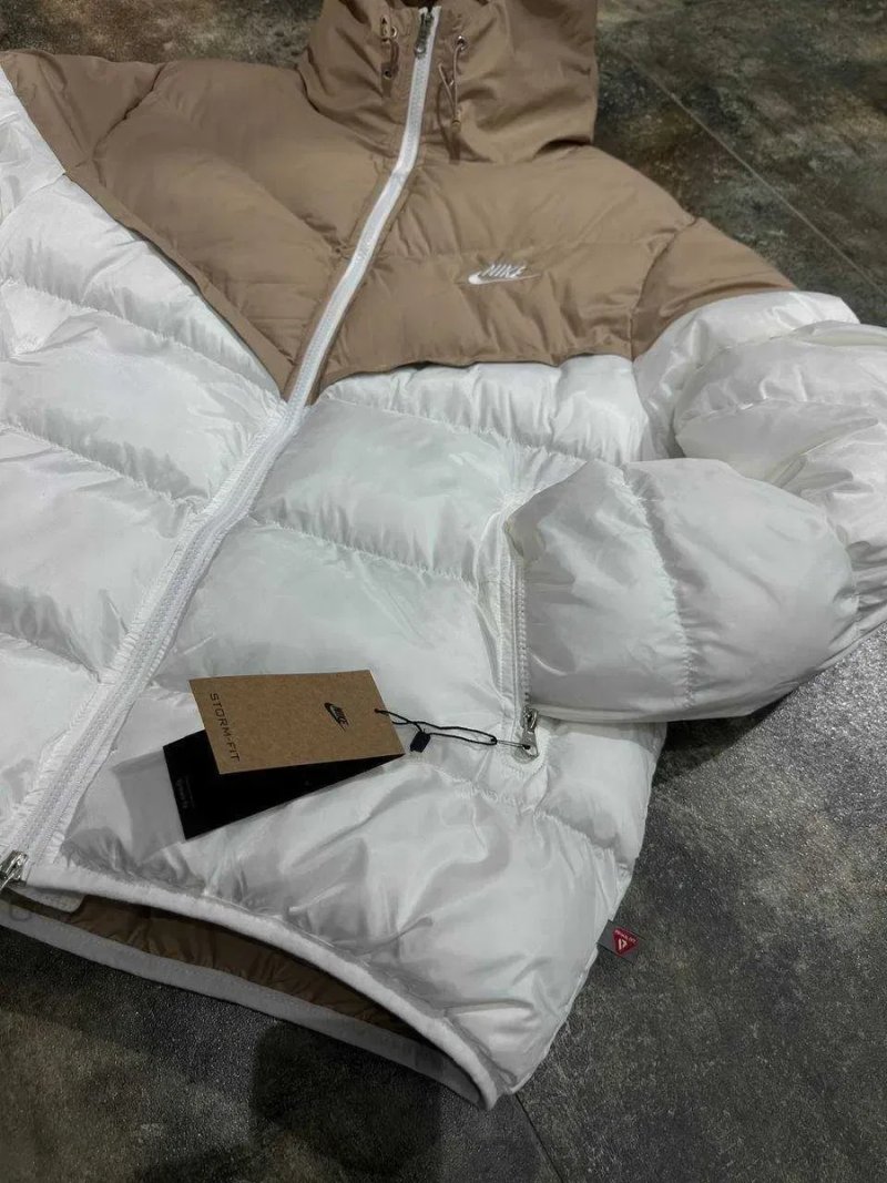 Пуховик Nike Storm-Fit бежевий зимова куртка Найк шторм фит S M L XL — фото 4