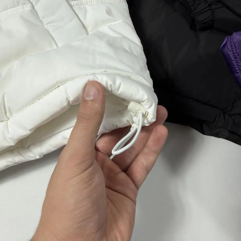Пуховик Supreme Leather Yoke Puffer S-XL пухан супрім суприм шкіряне лого кожаный пуховик куртка на зиму — фото 8