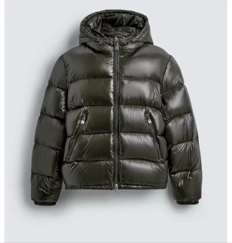 Пуховик zara puffer black jacket пухан куртка — фото 4