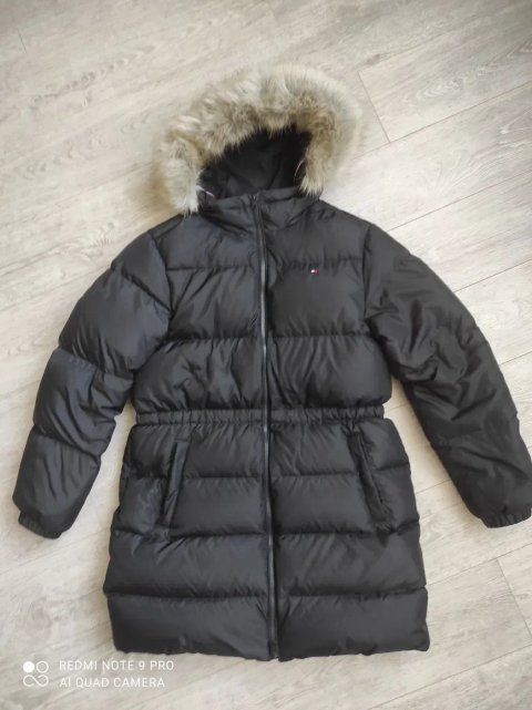 пуховик женский tommy hilfiger, размер s.
