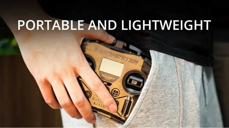 Пульт Radiomaster Pocket ELRS M2 Transparent для симулятору, польотів — фото 2