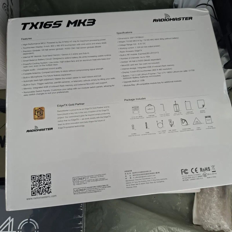 Пульт Radiomaster TX16S MK3 Black ELRS M2 — фото 3