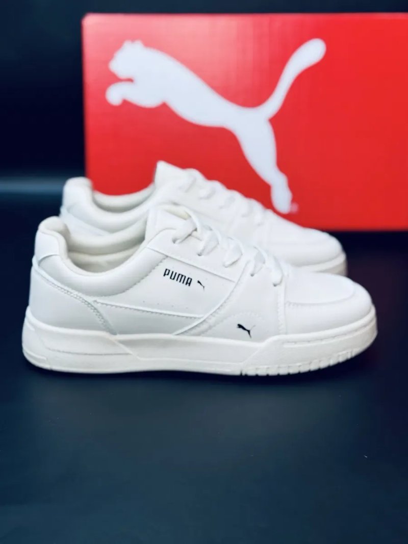 Puma Женские кеды / кросовки кожаные Пума  / красавки пума белые / купить кроссовки не дорого / женская кожаная обувь / натуральная кожа — фото 2