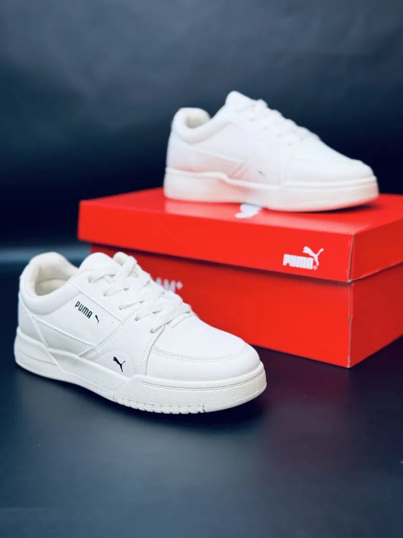 Puma Женские кеды / кросовки кожаные Пума  / красавки пума белые / купить кроссовки не дорого / женская кожаная обувь / натуральная кожа — фото 3