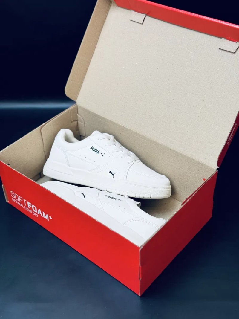 Puma Женские кеды / кросовки кожаные Пума  / красавки пума белые / купить кроссовки не дорого / женская кожаная обувь / натуральная кожа — фото 7